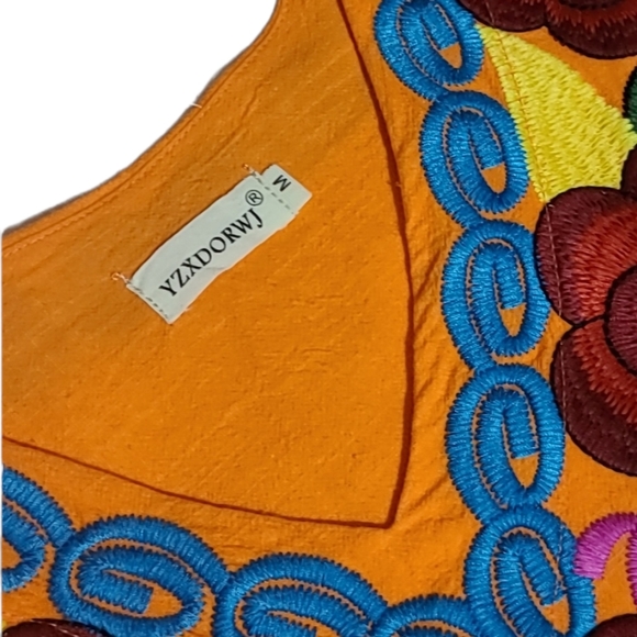 Embroidered🔥 Mini Cotton Dress - Picture 6 of 11